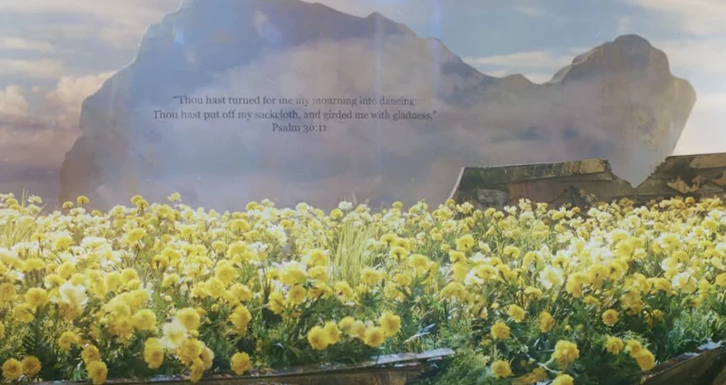 〈Still Life〉石碑文字出自聖經