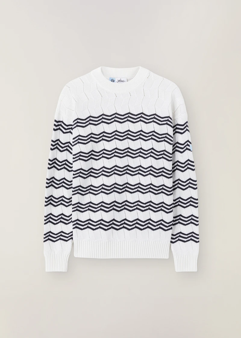 Loro Piana x 藤原浩 膠波浪針織上衣,NT$39,900