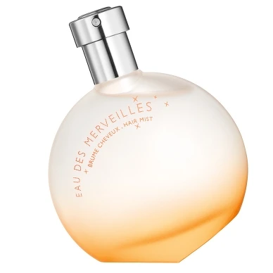 Hermès Eau des Merveilles橘彩星光香髮噴霧50ml,NT2,300。 Hermès Eau des Merveilles橘彩星光香髮噴霧50ml,NT2,300。