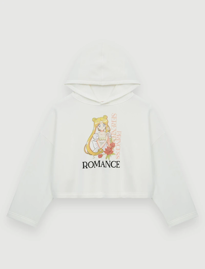 Maje x 美少女戰士限定系列_連帽抽繩短版上衣，NT$8,120