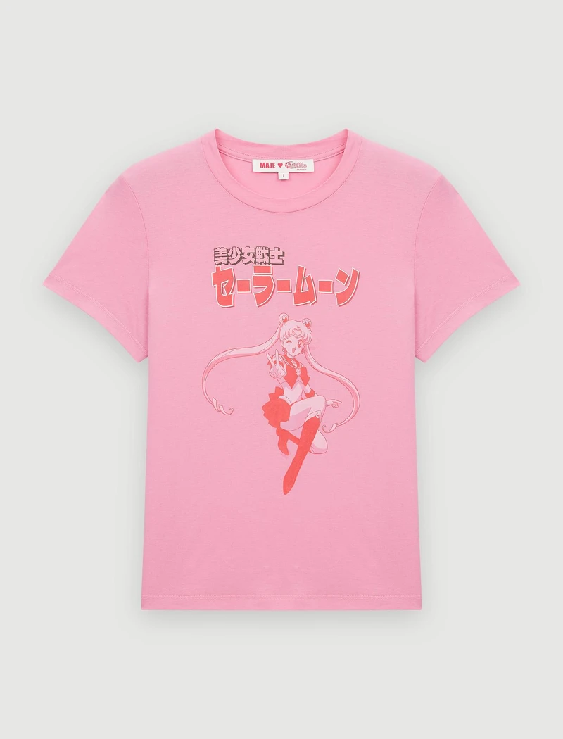 Maje x 美少女戰士限定系列_短袖印花上衣，NT$4,410