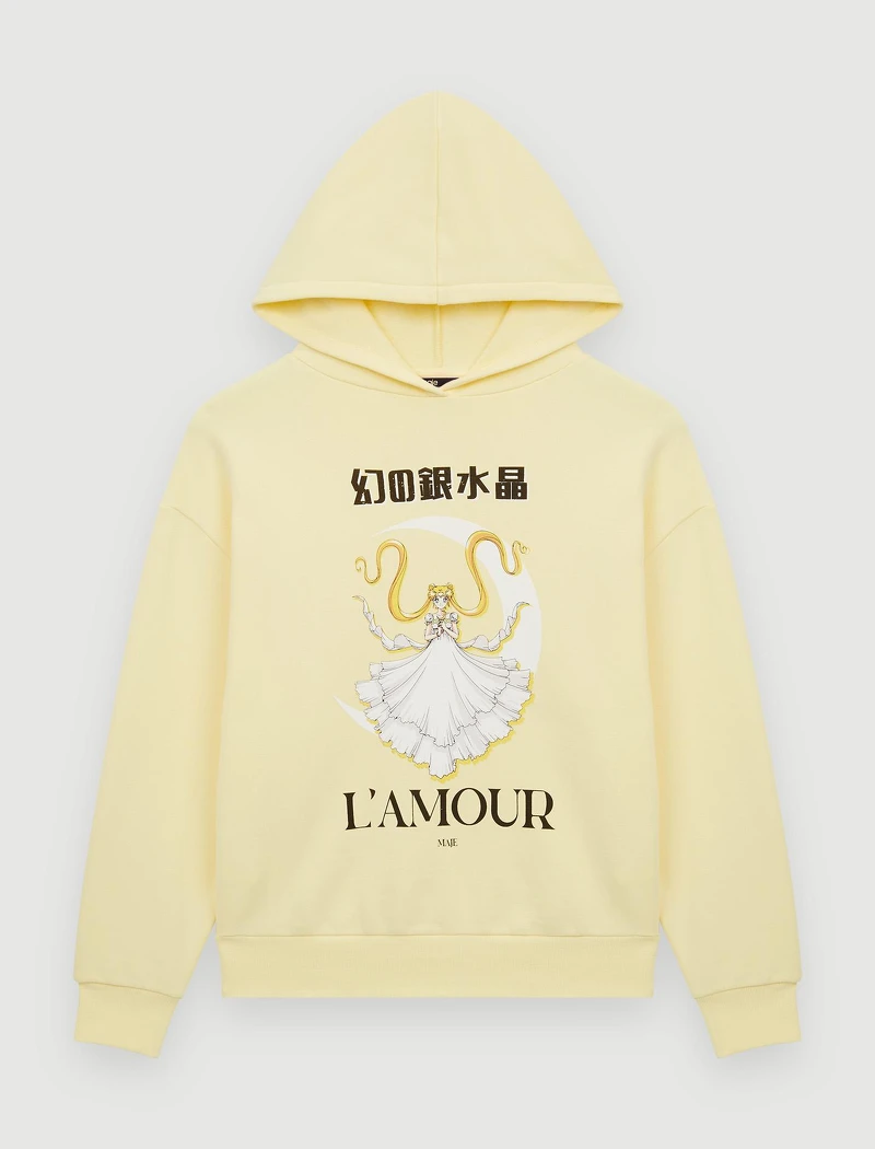 Maje x 美少女戰士限定系列_連帽抽繩上衣，NT$8,120