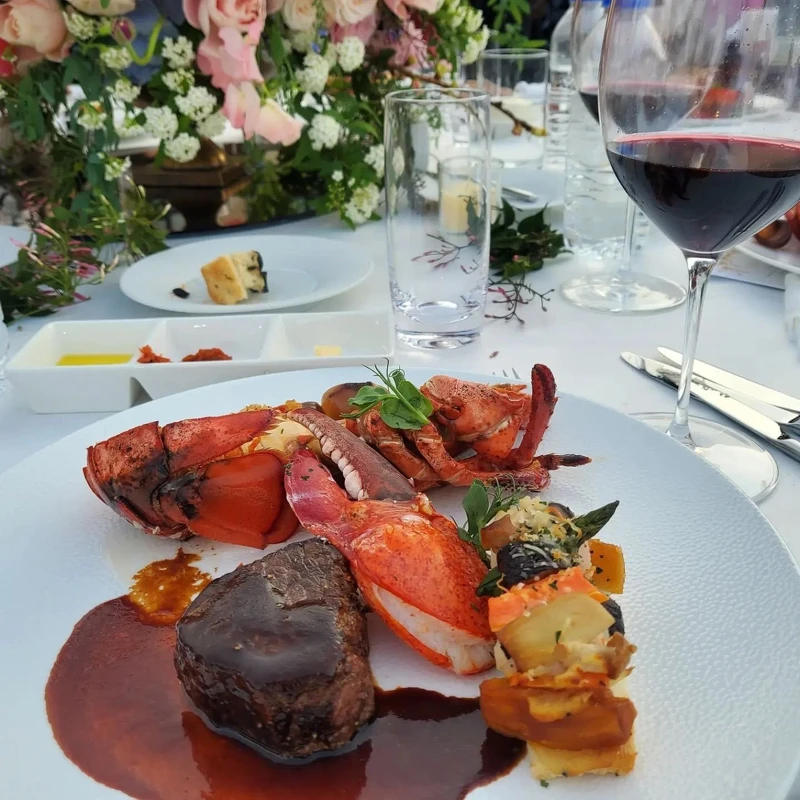 烤咸平韓牛里脊+烤活龍蝦 烤咸平韓牛里脊+烤活龍蝦