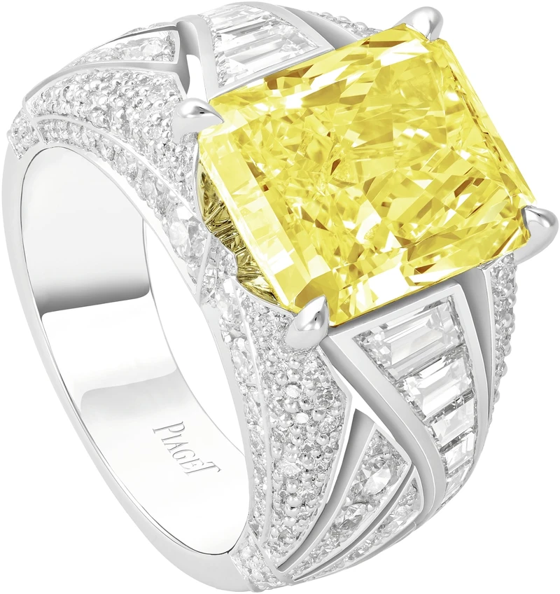 Piaget伯爵「Festive Lights慶典之光」濃彩黃鑽頂級珠寶戒指 Piaget伯爵「Festive Lights慶典之光」濃彩黃鑽頂級珠寶戒指