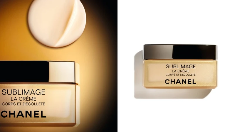 香奈兒奢華金燦彈力頸胸霜150g,NT9,800。 香奈兒奢華金燦彈力頸胸霜150g,NT9,800。