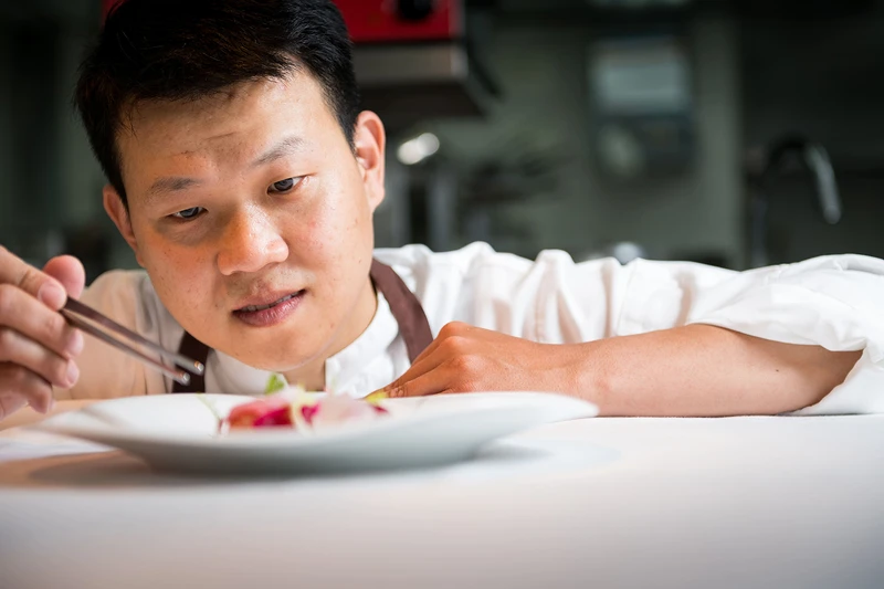 THOMAS CHIEN Restaurant 法式餐廳主廚邱泓訓。