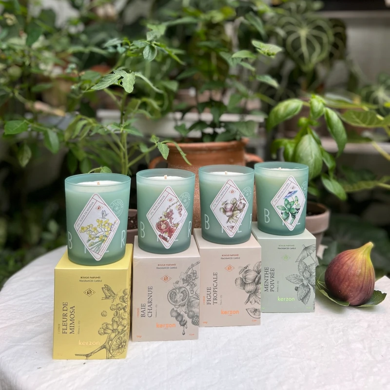 kerzon植物標本系列香氛蠟燭實拍。
