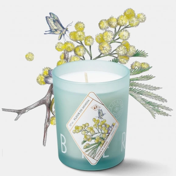 kerzon植物標本系列香氛蠟燭(絨金合歡FLEUR DE MIMOSA)190g，NT1,600。