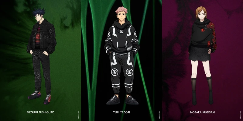 (左)伏黑惠(中)虎杖悠仁(右)釘崎野薔薇  (左)伏黑惠(中)虎杖悠仁(右)釘崎野薔薇