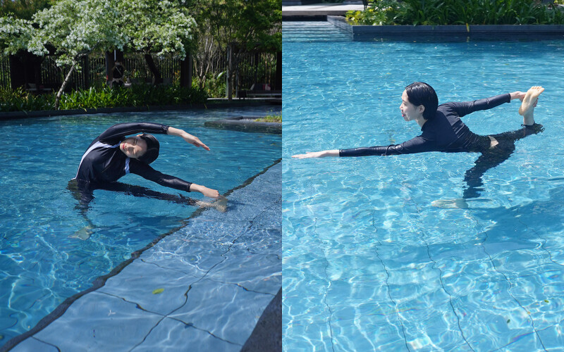 設計了水中無重力運動,適合每個年齡的遊客。 設計了水中無重力運動,適合每個年齡的遊客。