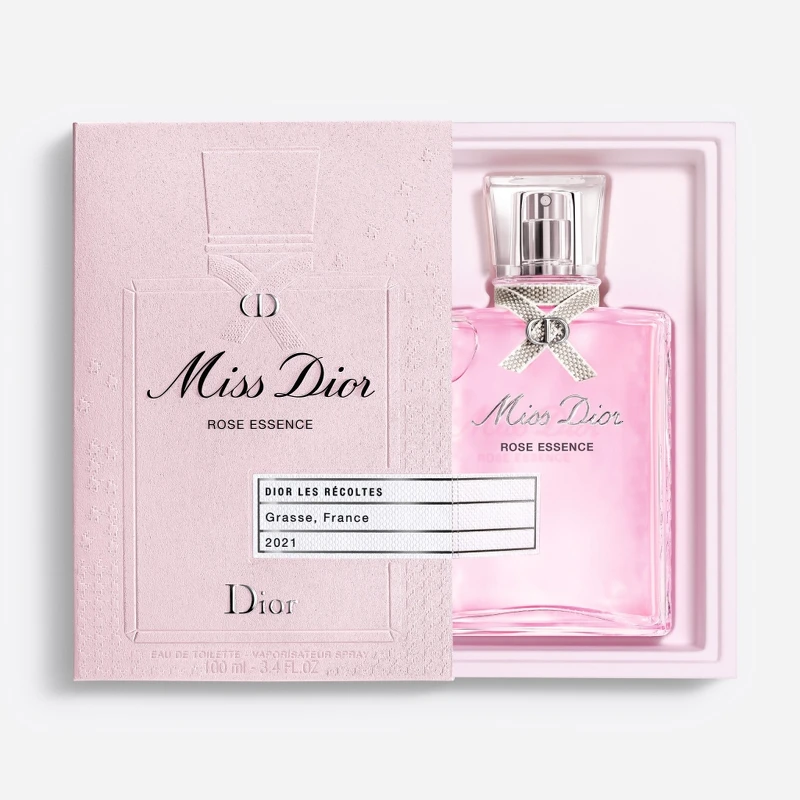 迪奧Miss Dior 玫瑰珍釀香氛包裝。 迪奧Miss Dior 玫瑰珍釀香氛包裝。