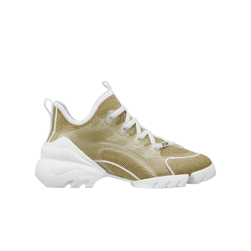 Dior 金色科技網織結構橡膠運動鞋,NT35,000。 Dior 金色科技網織結構橡膠運動鞋,NT35,000。