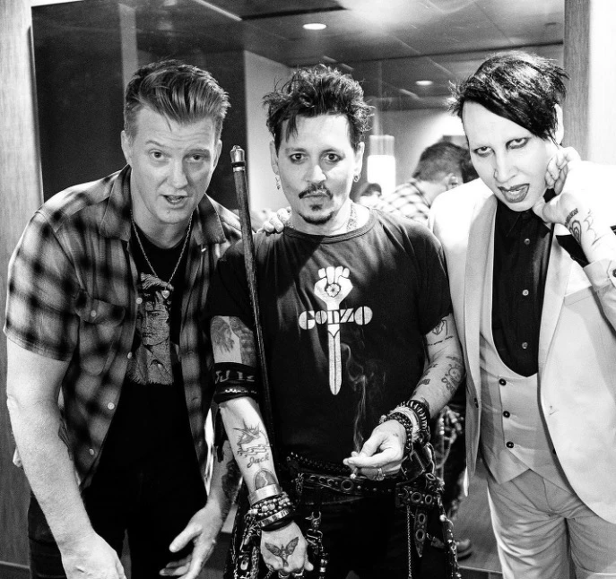 ▲瑪莉蓮曼森（右）被強尼戴普嫌太吵。（圖／翻攝自marilynmanson IG）