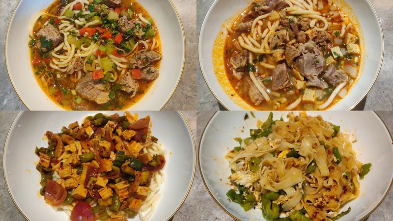 白宇的「吃麵」打卡