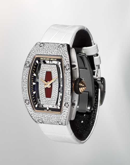 類似款2: RM 07-01白金雪花鑲鑽女士腕錶，參考價台幣約6,430,000