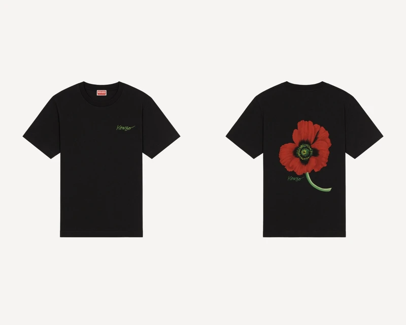 罌粟花白色短袖上衣(正反面細節),NT$9,800