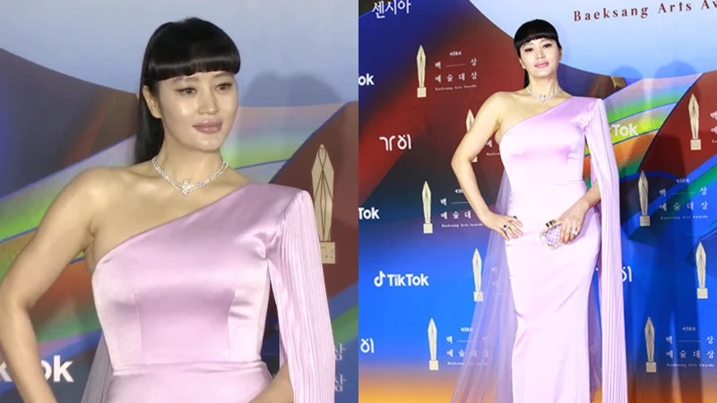 金憓秀淡紫色禮服展現女王霸氣 金憓秀淡紫色禮服展現女王霸氣