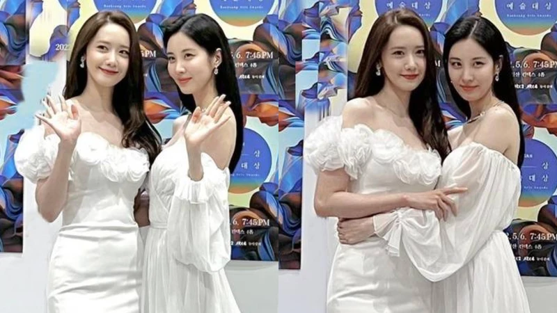 少女時代團員潤娥與徐玄合體 少女時代團員潤娥與徐玄合體