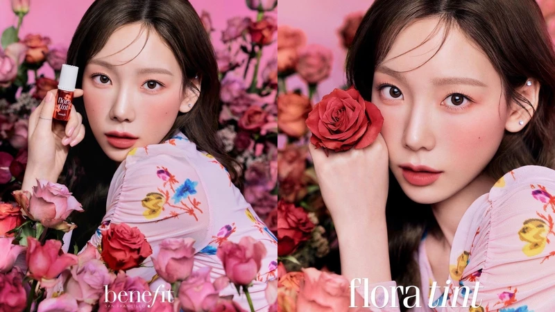 benefit花吻菲菲染唇液邀請韓星太妍演繹絕美乾燥玫瑰粉唇色。 benefit花吻菲菲染唇液邀請韓星太妍演繹絕美乾燥玫瑰粉唇色。