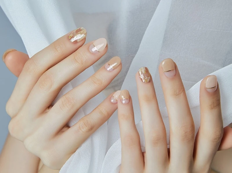 韓國ohora凝膠指甲貼N Ombrer Beige。 韓國ohora凝膠指甲貼N Ombrer Beige。