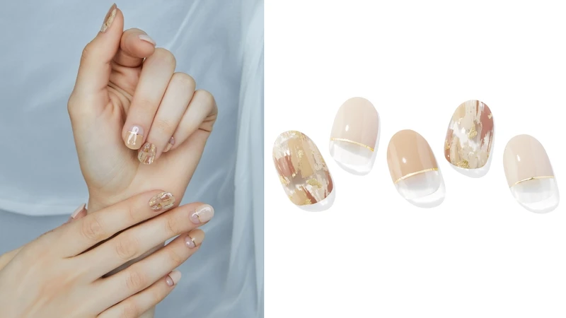韓國ohora凝膠指甲貼N Ombrer Beige。 韓國ohora凝膠指甲貼N Ombrer Beige。