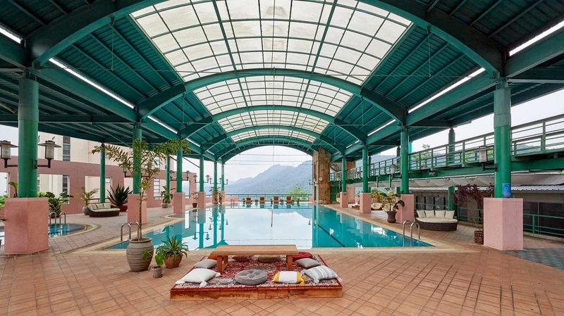 峇里島風情半露天戶外泳池 峇里島風情半露天戶外泳池