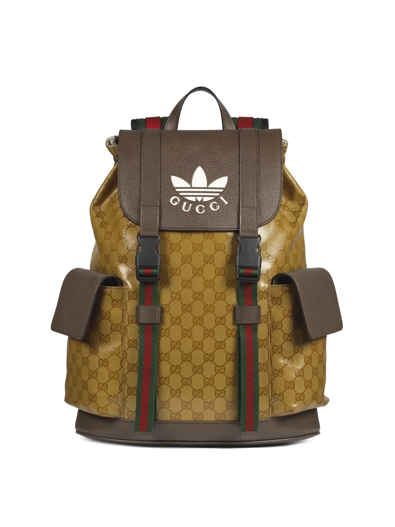 adidas X Gucci GG緹花後背包，NT 102,900