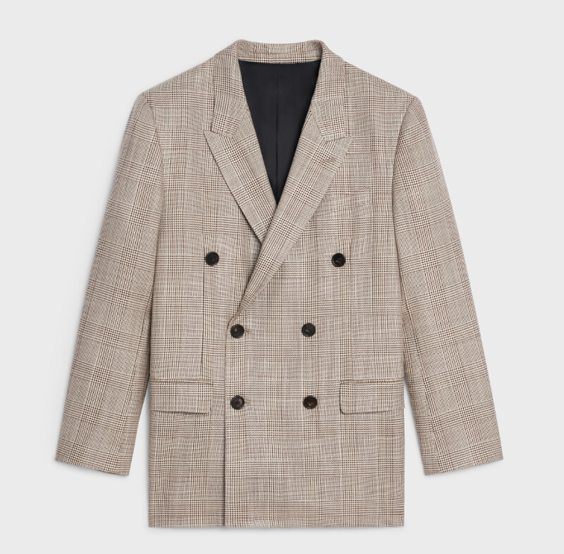CELINE 格紋西裝外套,NT120,000。 CELINE 格紋西裝外套,NT120,000。