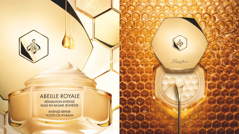 嬌蘭皇家蜂王乳臉部身體全能乳霜視覺圖。