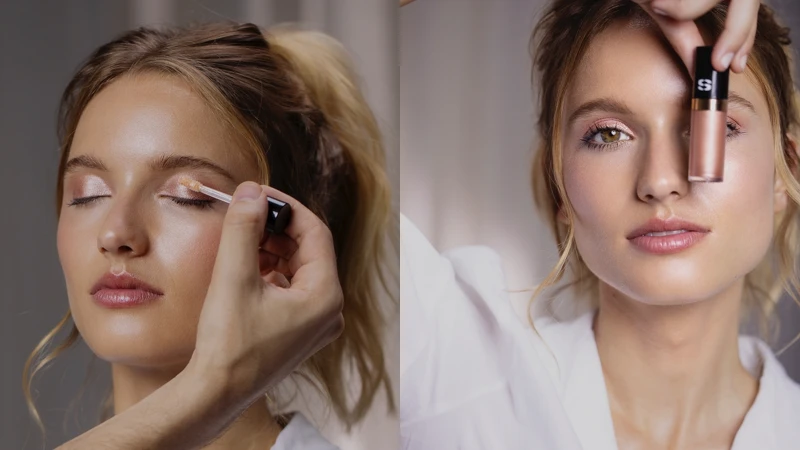 Sisley植物光感眼影晶露使用示範。 Sisley植物光感眼影晶露使用示範。