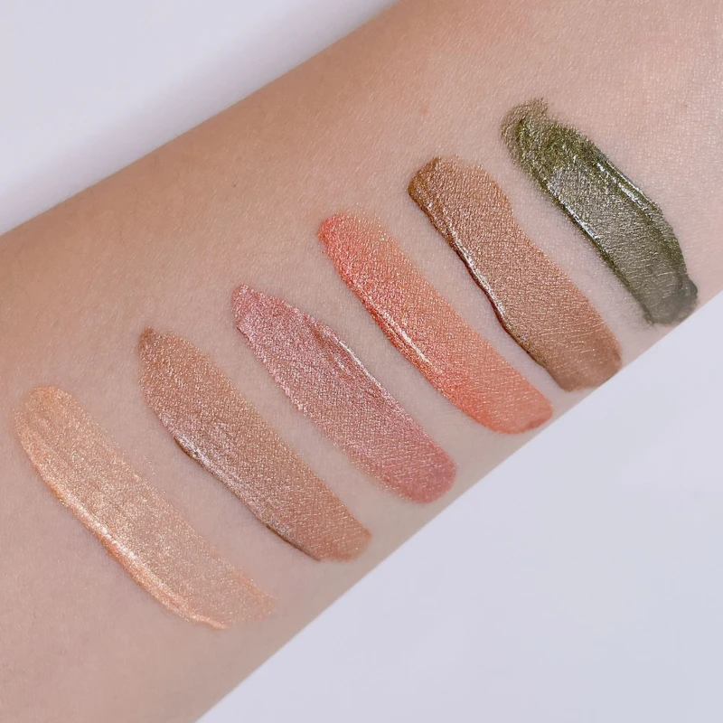 Sisley植物光感眼影晶露六色試色。 Sisley植物光感眼影晶露六色試色。