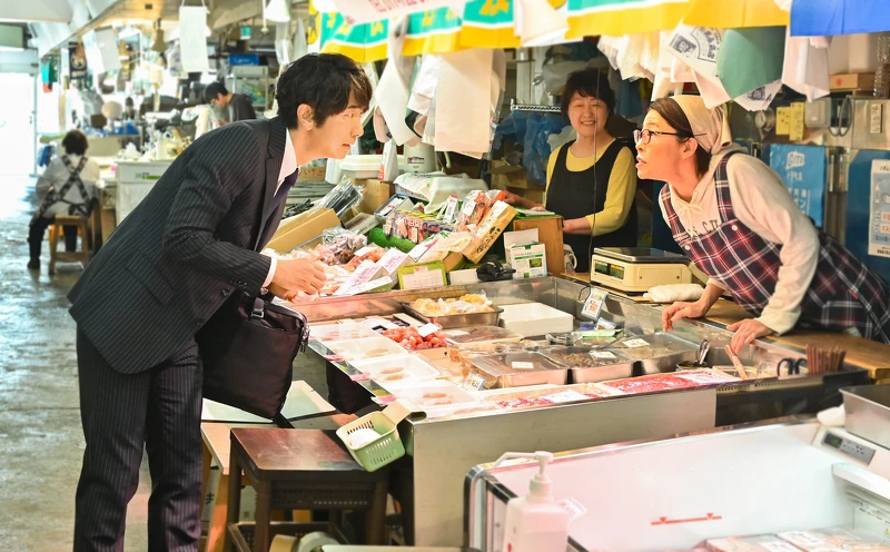 在青森魚菜中心(古川市場)。 在青森魚菜中心(古川市場)。