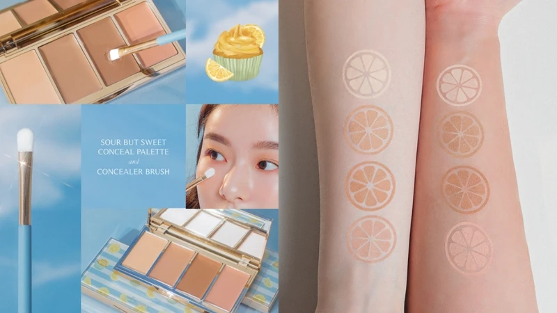 FreshO2 X Pony聯名系列《Tea Time with Pony》酸酸甜甜遮瑕盤試色。 FreshO2 X Pony聯名系列《Tea Time with Pony》酸酸甜甜遮瑕盤試色。