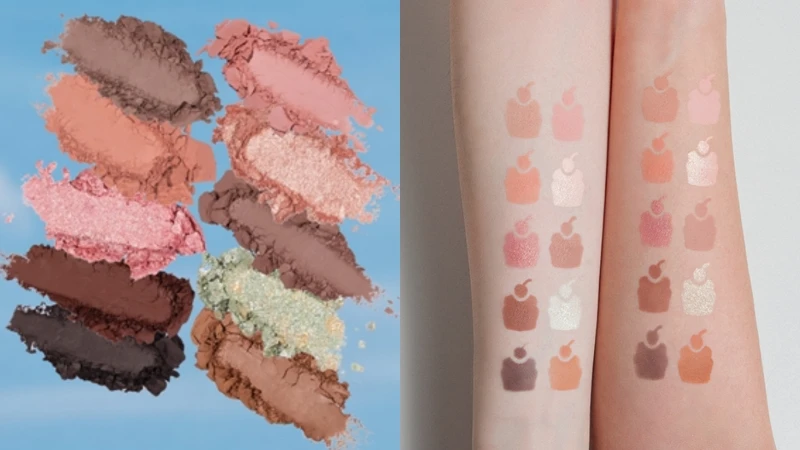 FreshO2 X Pony聯名系列《Tea Time with Pony》甜點盒10色眼影盤手部試色。 FreshO2 X Pony聯名系列《Tea Time with Pony》甜點盒10色眼影盤手部試色。