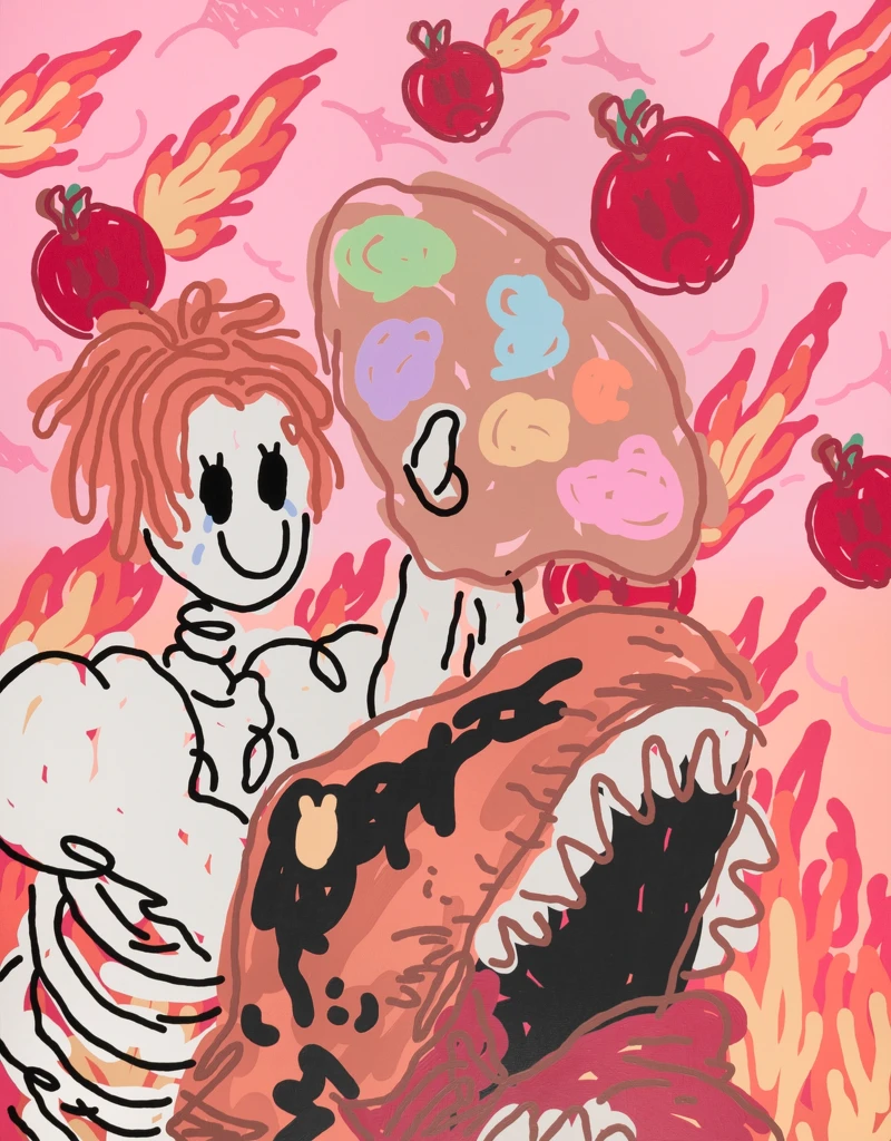 朱晨維畫作《Strange Rain》 朱晨維畫作《Strange Rain》