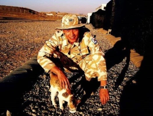孫錫久曾在伊拉克服兵役 孫錫久曾在伊拉克服兵役