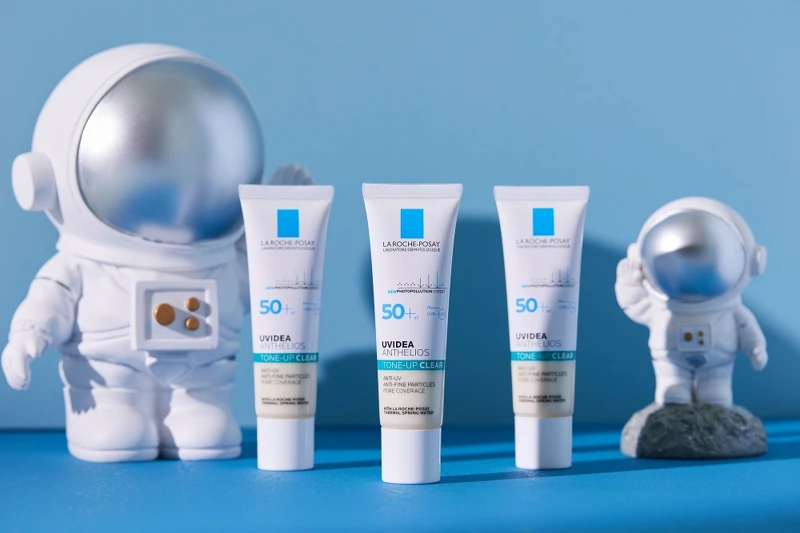 理膚寶水全護極致抗油光防曬亮白乳UVA PRO SPF50+/PA++++情境圖。