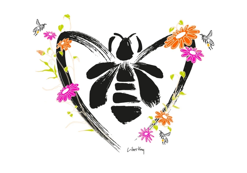 嬌蘭2022世界蜜蜂日主視覺。