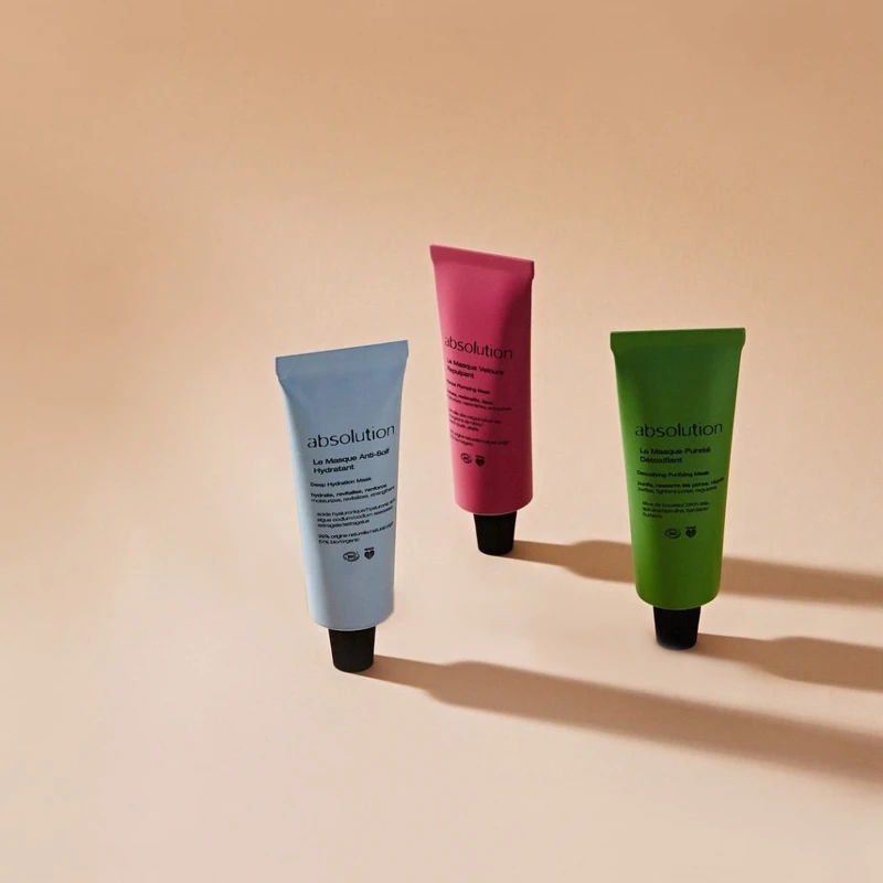 absolution依照肌膚情緒的保養需求,打造面膜系列。 absolution依照肌膚情緒的保養需求,打造面膜系列。