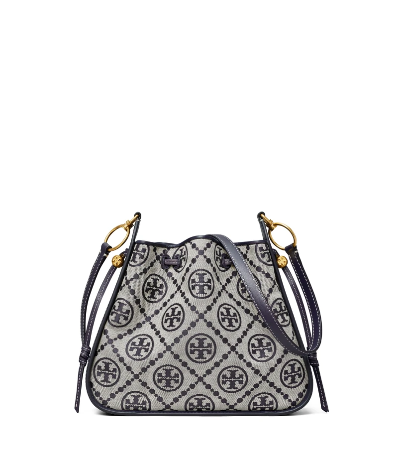 Tory Burch 海軍藍 T Monogram 緹花風鈴包,NT$21,900