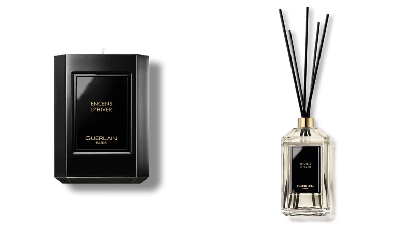 嬌蘭居家藝術系列ENCENS D’HIVER冬日饗宴香氛蠟燭200g，NT4,100、室內擴香200ml，NT4,530。