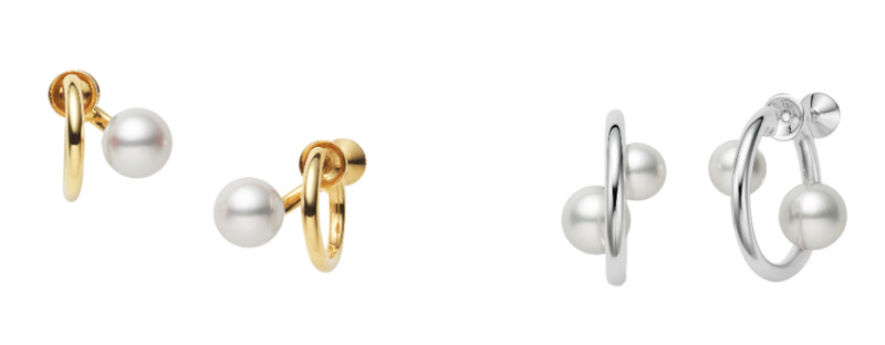 MIKIMOTO珍珠夾式耳環18K黃金款,參考價格NT$57,000;MIKIMOTO珍珠純銀夾式耳環,參考價格NT$25,000。 MIKIMOTO珍珠夾式耳環18K黃金款,參考價格NT$57,000;MIKIMOTO珍珠純銀夾式耳環,參考價格NT$25,000。