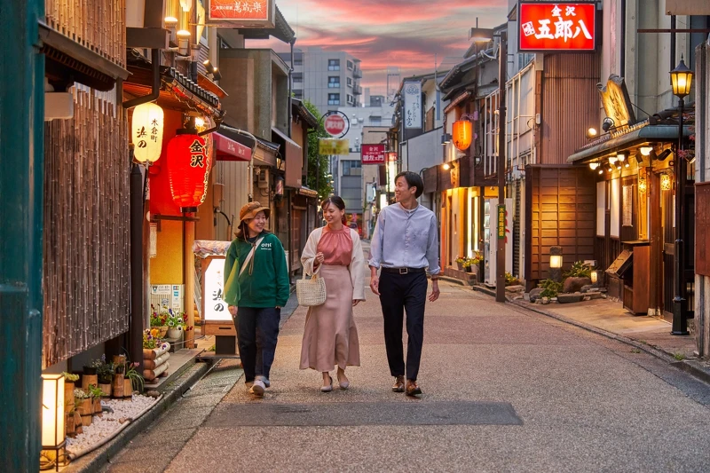 金澤老街導覽。 金澤老街導覽。