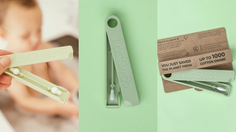 LastObject LastSwab棉花棒因應不同用途分為(左起)幼兒款、基本款、美妝款。皆為NT368。 LastObject LastSwab棉花棒因應不同用途分為(左起)幼兒款、基本款、美妝款。皆為NT368。