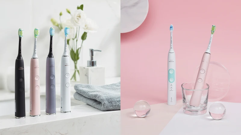 ▲【飛利浦Sonicare鑽石靚白智能音波電動牙刷】爵士黑、晶鑽白、典雅粉、炫光銀,建議售價NT$7,990,深邃藍建議售價NT$8,990。 ▲【飛利浦Sonicare鑽石靚白智能音波電動牙刷】爵士黑、晶鑽白、典雅粉、炫光銀,建議售價NT$7,990,深邃藍建議售價NT$8,990。