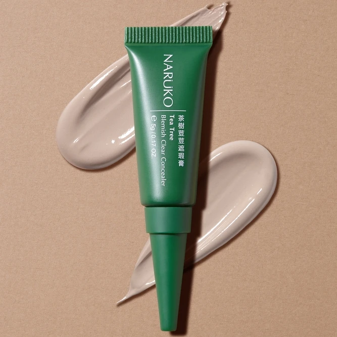 NARUKO茶樹荳荳遮瑕膏情境。