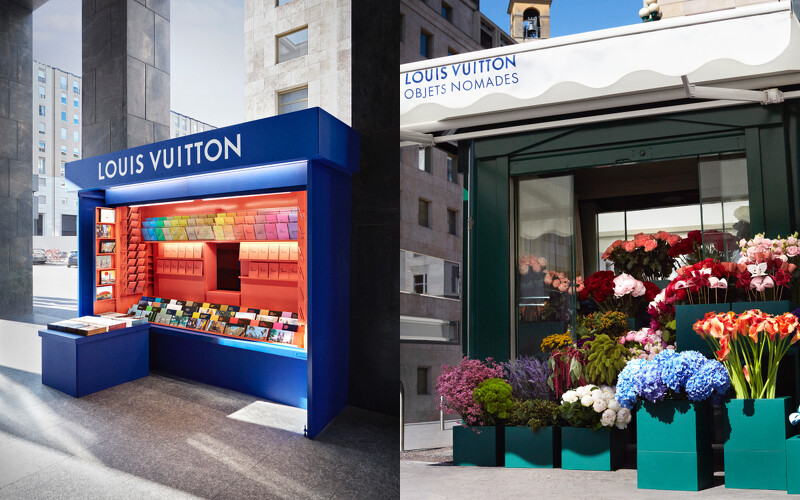 市中心的快閃花店以及書店。 市中心的快閃花店以及書店。