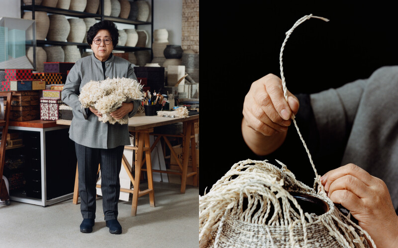 韓國紙編(Jiseung))藝術家 Young Soon Lee 。 韓國紙編(Jiseung))藝術家 Young Soon Lee 。