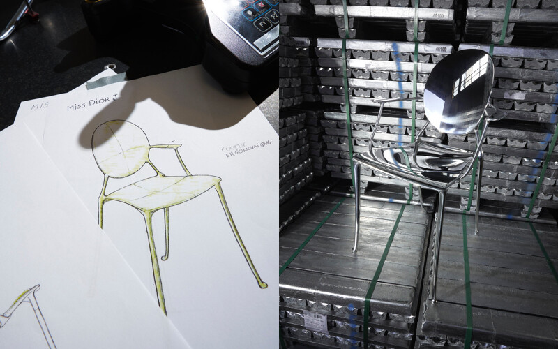 草圖以及一體成型的座椅。 草圖以及一體成型的座椅。