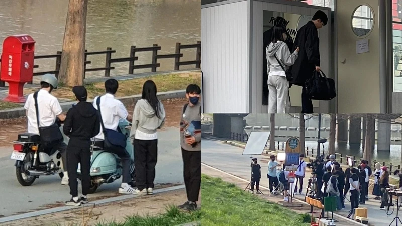  韓版《想見你》演員拍攝路透照